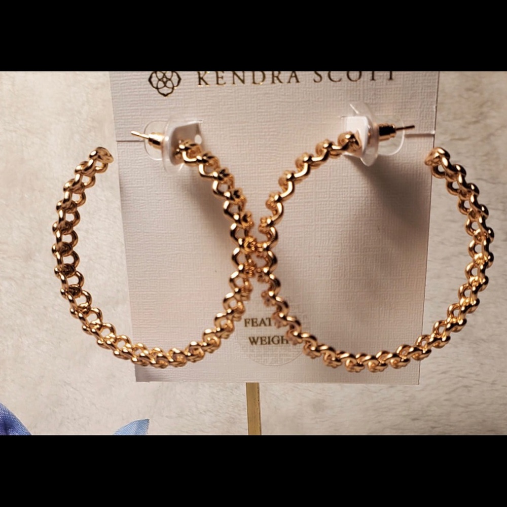 Kendra Scott Rose Gold Fallyn Hoops